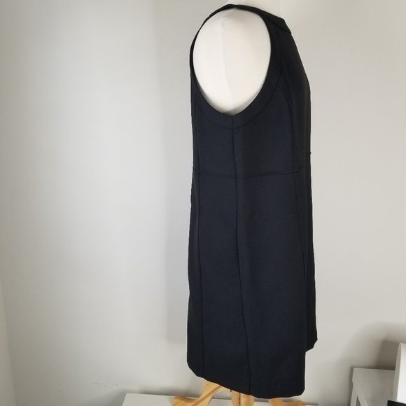 NWT Boden Black Sleeveless Mini Shift Dress High Neck Wool Blend Size 10L - Picture 10 of 14